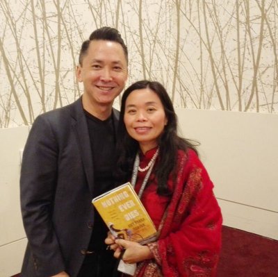 Avec Viet Thanh Nguyen, lauréat du prix Pullitzer pour Le Sympathisant en 2016