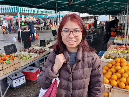 Anh Tu au marché de la Monta, 16 mars 2024